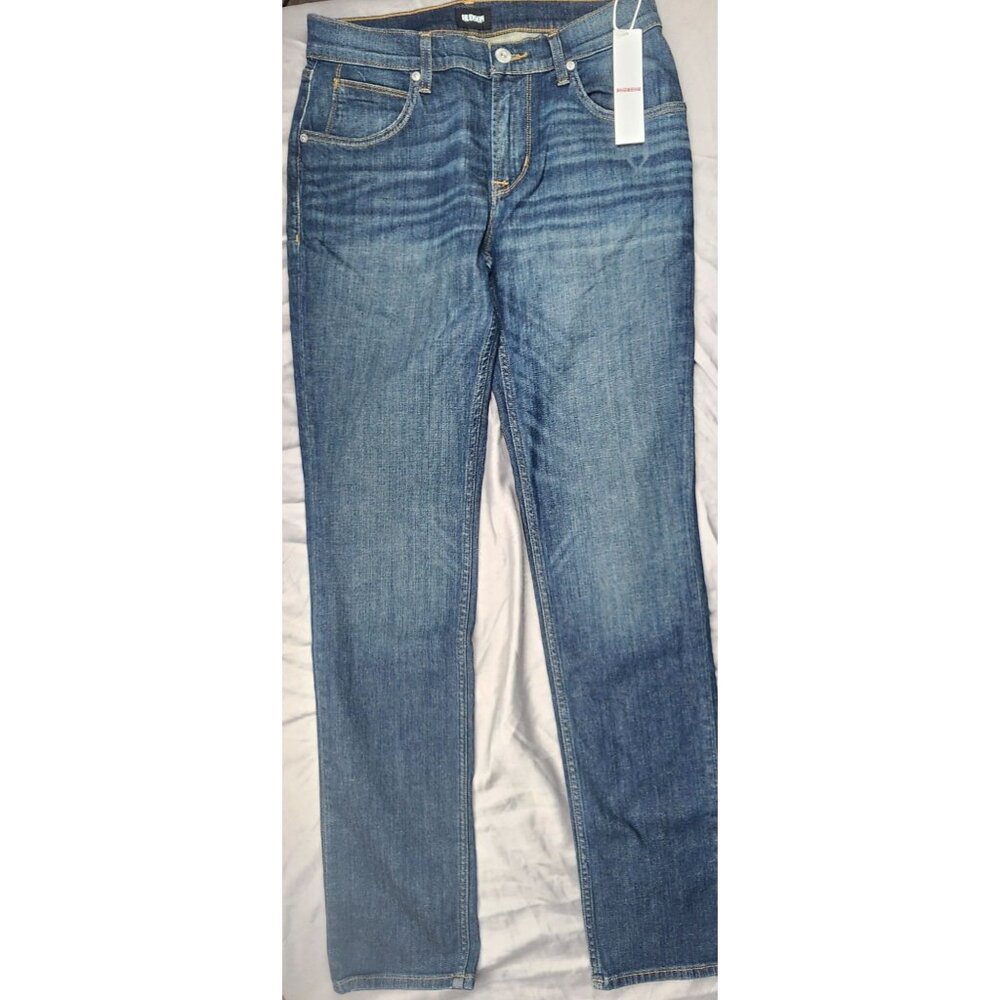 Hudson Mens Straight Fit Jeans Medium Wash Denim Size 31x34